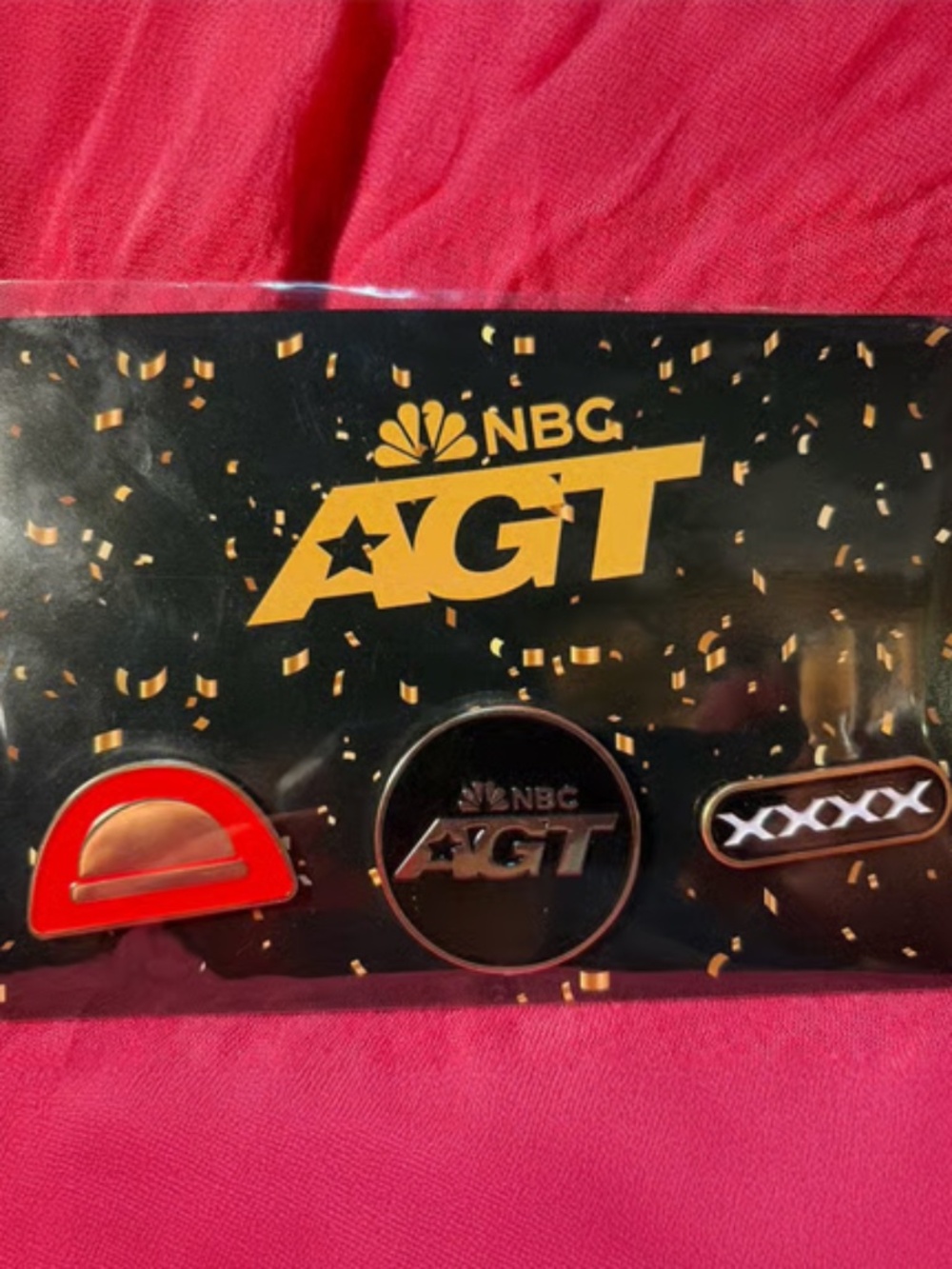 Official NBC America’s Got Talent (AGT) Enamel Pin Set - 3pc Exclusive Collectio